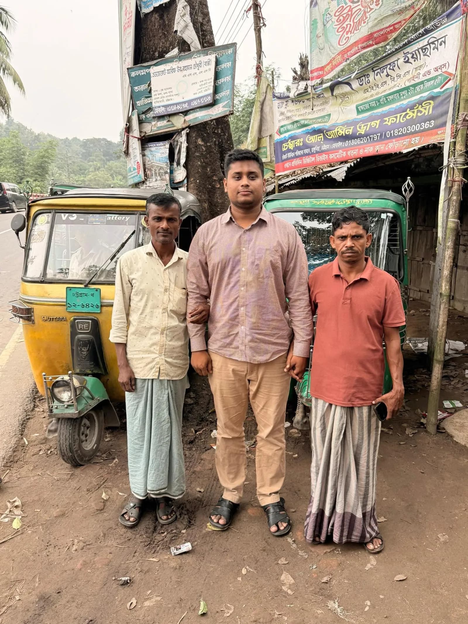 On the road — with auto-rickshaw drivers